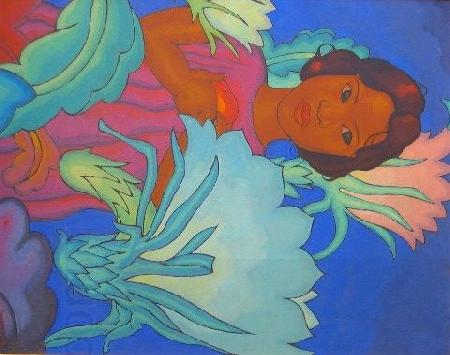 Arman Manookian 'Polynesian Girl' oil painting picture